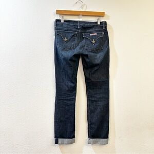 Hudson Bacara Straight Flood Cuff Cropped Flap Pockets Jeans Size 26
